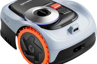 Segway Navimow i208 AWD Robot Tondeuse sans Fil périphérique, Trois Roues motrices, Monte Les pentes jusqu'à 45%, EFLS NRTK + Vision, Cartographie Automatique, sans antenne, Jardin de 800 m²