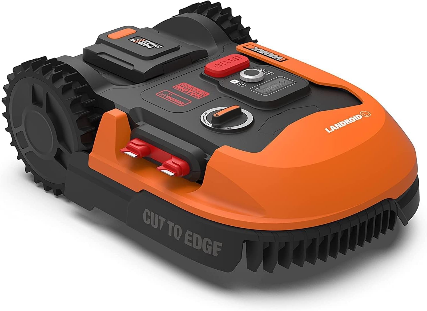 WORX Landroid Plus WR167E Robot Tondeuse Connectée, 700 m² Surf.Max 800 m², Installation Facile, Configurable, Pente 35%, détecteur de Pluie, Coupe près des Bordures, Tonte Rapide WORX Landroid Plus WR167E Robot Tondeuse Connectée, 700 m² Surf.Max 800 m², Installation Facile, Configurable, Pente 35%, détecteur de Pluie, Coupe près des Bordures, Tonte Rapide