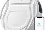Lefant Aspirateur Robot, Robot Aspirateur Autonomie Mince Silencieux, Connecté avec WiFi/Alexa/App, 3 Modes d'aspirations, Programmable, Idéal pour Les Poils d'animaux Tapis Sols Durs, M210 Blanc