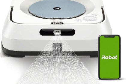 iRobot Braava Jet m6 (m6134) Robot Laveur de Sols Premium, Connecté, avec Pulvérisateur d'eau et Navigation Avancée, Cartographie Intelligente, Programmable Via l'Application Home iRobot Braava Jet m6 (m6134) Robot Laveur de Sols Premium, Connecté, avec Pulvérisateur d'eau et Navigation Avancée, Cartographie Intelligente, Programmable Via l'Application Home