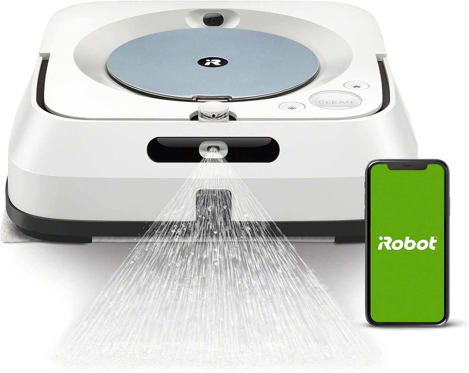iRobot Braava Jet m6 (m6134) Robot Laveur de Sols Premium, Connecté, avec Pulvérisateur d'eau et Navigation Avancée, Cartographie Intelligente, Programmable Via l'Application Home iRobot Braava Jet m6 (m6134) Robot Laveur de Sols Premium, Connecté, avec Pulvérisateur d'eau et Navigation Avancée, Cartographie Intelligente, Programmable Via l'Application Home