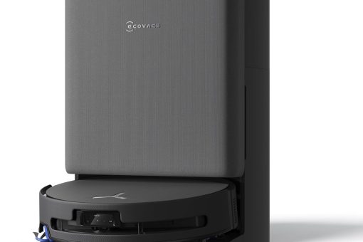 ECOVACS DEEBOT T90 Pro Omni Care Kit Robot Aspirateur, 30 000Pa, Charge PowerBoost, OZMO Roller 3.0, ZeroTangle 4.0, Nettoyage à l'eau Chaude à 75°C, Agent IA YIKO, Vidange Automatiqu, Noir