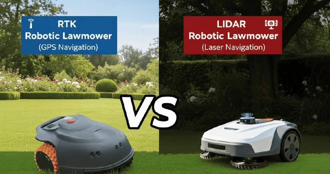 Robot tondeuse RTK ou LiDAR 2026 : guide selon votre jardin Robot tondeuse RTK ou LiDAR 2026 : guide selon votre jardin